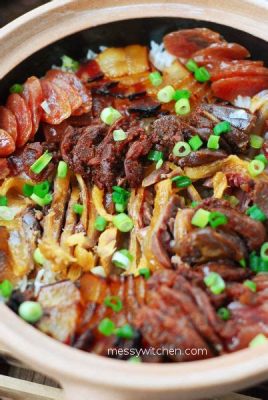  Claypot Rice With Preserved Meat: An Aromatic Symphony Where Succulent Pork Belly Meets Fluffy Grains in Every Steaming Bite!